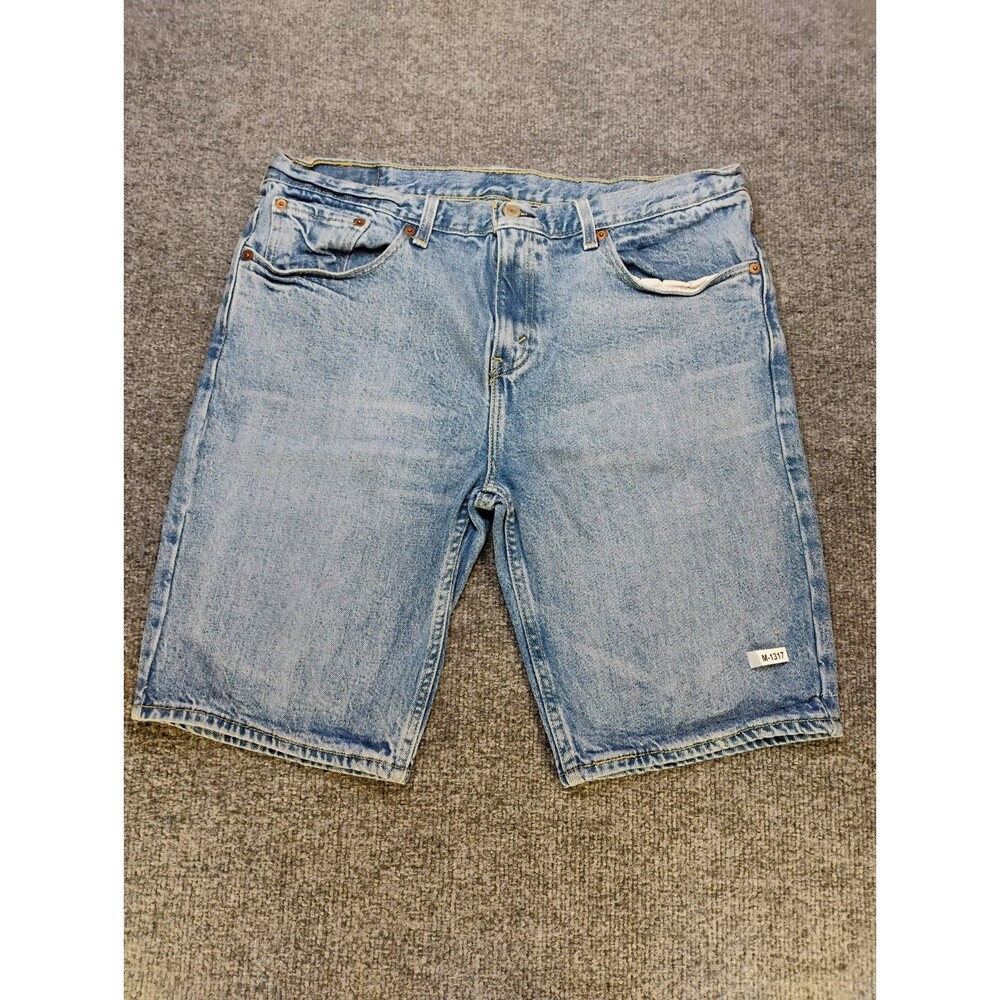 Levi's 569 Loose Straight Denim Shorts Mens 34 Light Wash Baggy Jorts Y2K